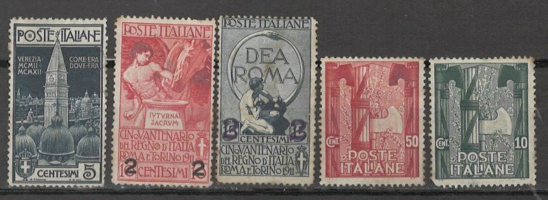 COLLECTION LOT # 5400 ITALY 5 UNG STAMPS 1912+ CV+$25