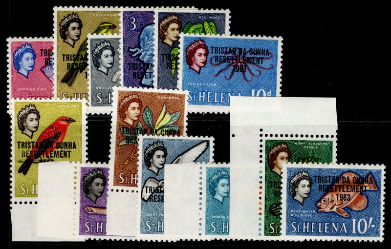 TRISTAN DA CUNHA QEII SG55-67, complete set, NH MINT. Cat £23.