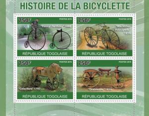 TOGO 2010 SHEET HISTORY OF BICYCLE tg10407a