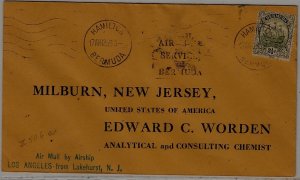 Bermuda/USA Zeppelin cover 17.4.25