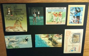 Nicaragua 14 Souvenir Sheets CV $45 Hinged, Used/CTO See Description/Pictures