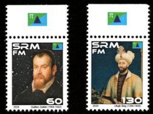 MUSOGRAD - 2025 - Astronomers - Perf 2v Set - MNH - Private Issue
