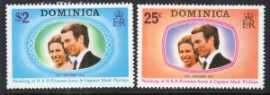 Dominica 372-373 Royal Wedding MNH VF