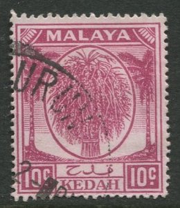 STAMP STATION PERTH Kedah #69 Sheaf of Rice Used Wmk 4 -1950-55