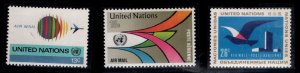 United Nations UN Scott C19-C21 MNH** 1974 Airmail stamp set