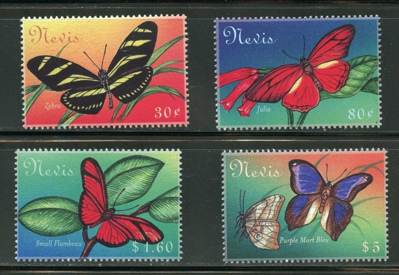 NEVIS BUTTERFLIES OF THE CARIBBEAN SET MINT NH   