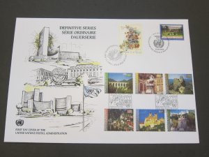 United Nations (NY,Vienna,Geneva) 2002 Sc 302-7,385,817 FDC