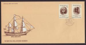 Norfolk Island 495-496 Islanders U/A FDC