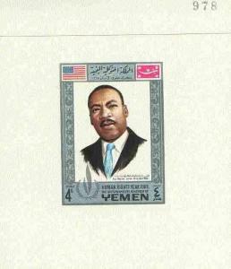 Yemen - Royalist 1968 Human Rights Year 4b (Martin Luther...
