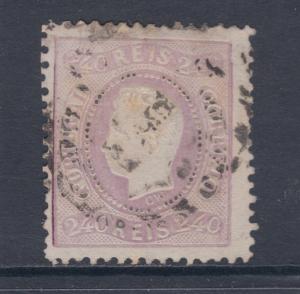 Portugal Sc 33 used 1870 240r King Luiz, F-VF appearing