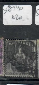 BARBADOS  BRITANNIA     SG 54    VFU    P0309H