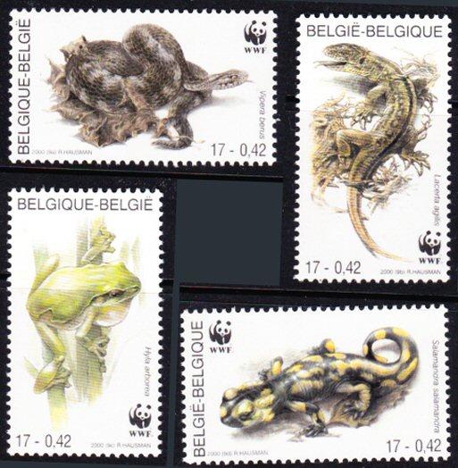 Belgium #1798-1801 MNH reptiles