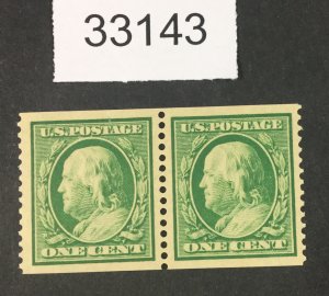 US STAMPS  #387 MINT OG NH PAIR LOT #33143