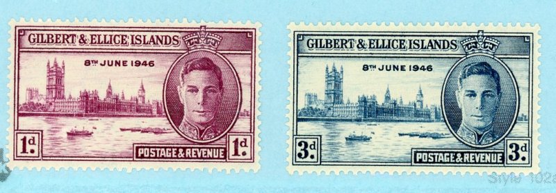 Gilbert & Ellice 52-53 1946 MNH