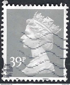 GREAT BRITAIN 1990 QEII 39p Grey Machin SGY1709 FU