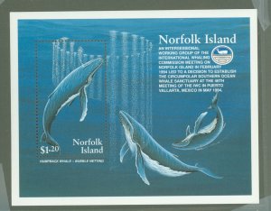 Norfolk Island #576  Souvenir Sheet