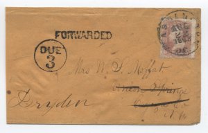 1863 Washington DC #65 cover due 3 and forwarded NY [Q.476] 