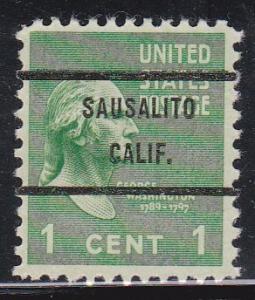 Precancel - Sausalito, CA PSS# 804-71