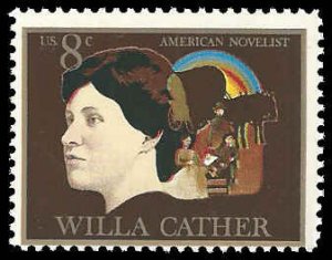 PCBstamps   US  #1487 8c Arts - Willa Cather, MNH, (2)