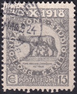 Fiume 1919 Sc B6 used forgery