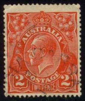 Australia #28 King George V, used (3.25)