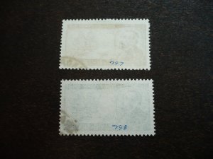 Stamps - Poland - Scott# 797-798 - Used Set of 2 Stamps