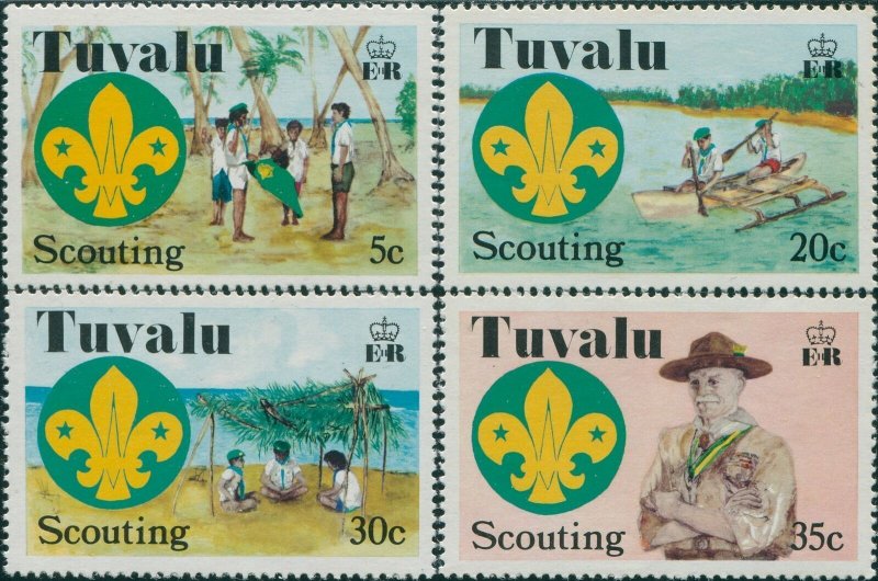 Tuvalu 1977 SG73-76 Scouts set MNH