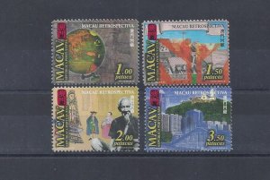 MACAO 1999 MNH complete set Retrospective Sc#1010a-d SG#1137-40 Mf#1035-8 Macau