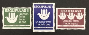 Guatemala 1988 #c828-30, Peace Plan, MNH.