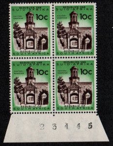 South Africa # 262 Plate Block MNH