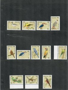 Bhutan Sc#774-785, 786//797 M/NH/VF, 6 Of 12 S/S, Birds, Cv. $54.95