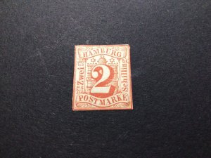 German States Hamburg 1859 mounted mint  imperforate  stamp Ref 57654