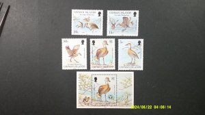 Cayman Islands 1994 Scott# 681-685, 685a complete set of 5 + Souvenir Sheet