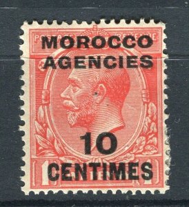 MOROCCO AGENCIES; 1917-20s early GV surcharged issue Mint hinged 10c.