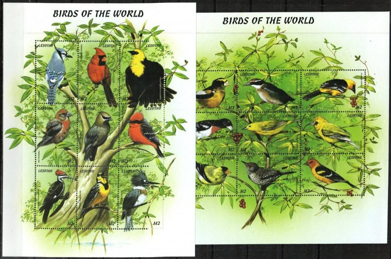 Lesotho Stamp 1183-1184  - Birds of the World