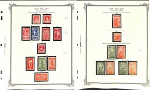 New Zealand Stamp Collection on 30 Scott Specialty Pages, Semi Postals-2015 (BD)