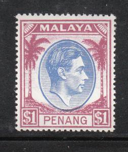 Malaya Penang 1949 Sc 20 $1 MH