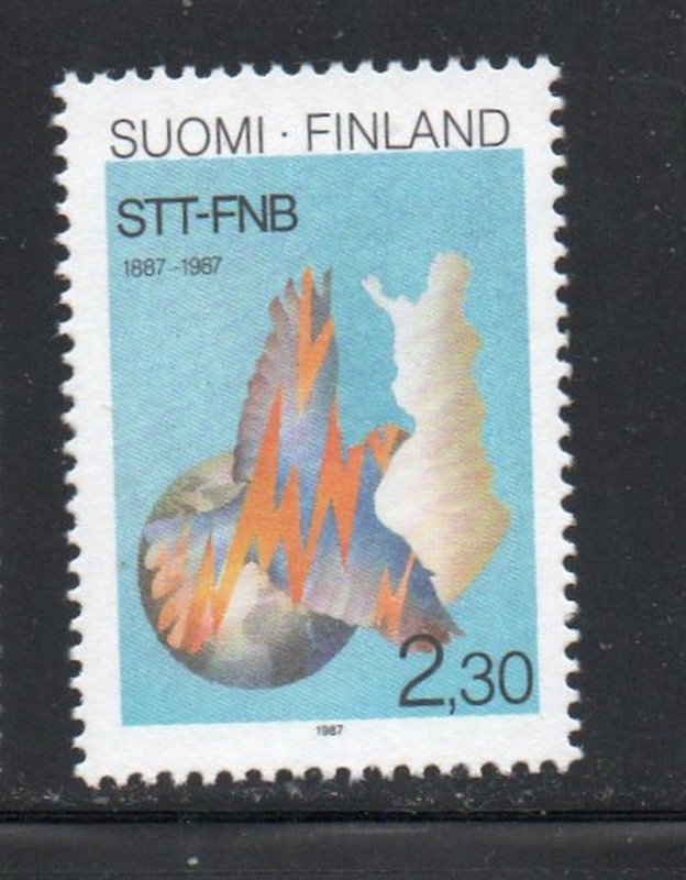 Finland Sc 765 1987 Finnish News Agency stamp mint NH