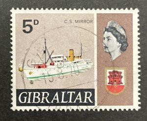 Gibraltar 1969 #191a, Cable Ship Mirror, Used.