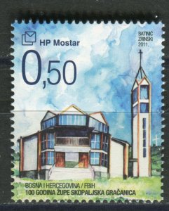 125 Bosnia Croatia 2011 - Skopaljska Gracanica Parish - Churche - MNH Set