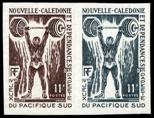 French Colonies, New Caledonia #391, 1971 4th South Pacific Games, imperf. tr...