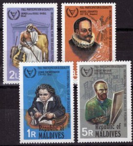 ZAYIX Maldives 929-932 MNH Historical Figures Homer Beethoven  111022S117