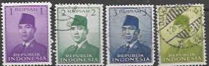 Indonesia 1950 # 387 - 392