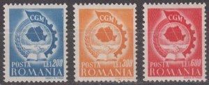 Romania Scott #639-641 1947 MH