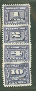 Canada #J11-J14 Unused Single (Complete Set)