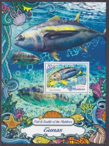 2016 Maldive Islands 6672/B999 Marine fauna - Fish - Tuna 9,00 €