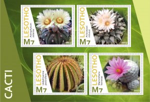 Stamps. Plants, Cactus 1+1 sheets perforated MNH**