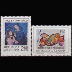 ARGENTINA 1974 - Scott# 1053-4 Christmas Set of 2 NH