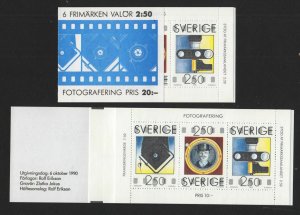 1990 SWEDEN Photography booklet of 6 MNH SG 1534-6 H409