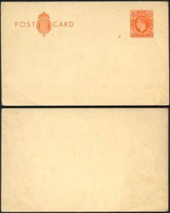 CP100a KGVI 2d Orange Post Office Postcard on cream card Mint